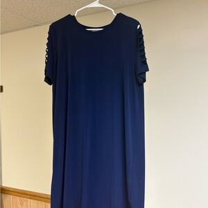 Michael Kors Navy Long Sleeve Dress